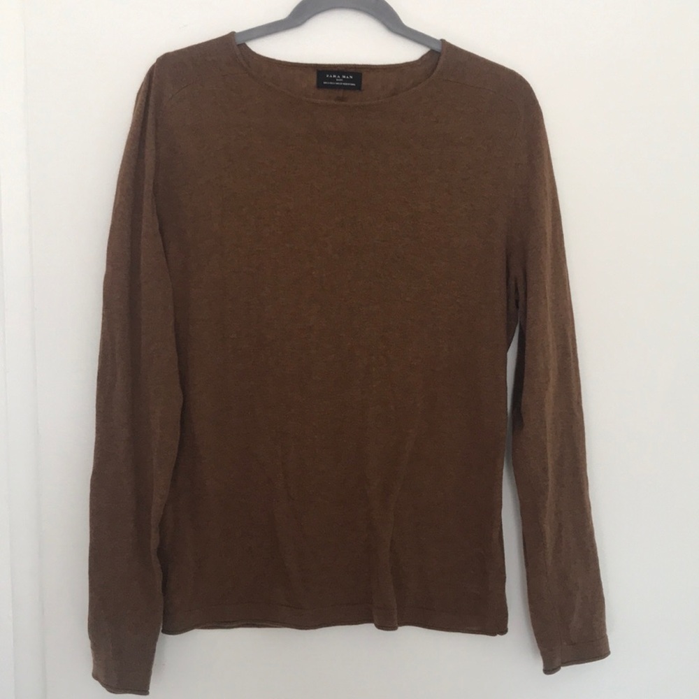 Zara Man Mustard Long sleeve casual small